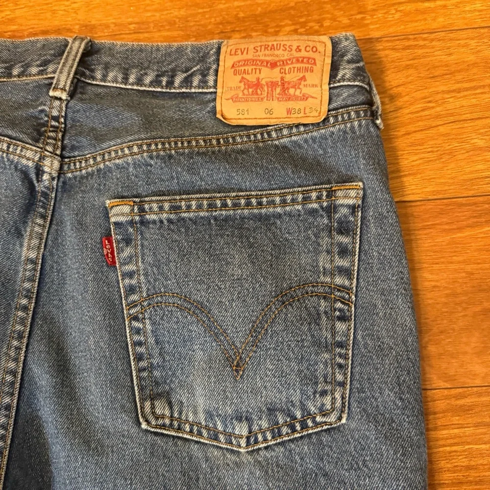 ✨ Levi’s 501 Custom Art Patch Jeans – Michelangelo Hands Mens - Picture 9 of 15